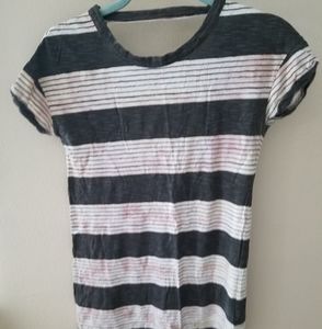 Open backed Striped T-shirt